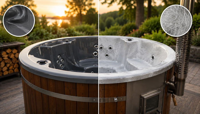 Vergleich Hot Tub Acryl vs. GFK Hot Tub: Was ist besser?
