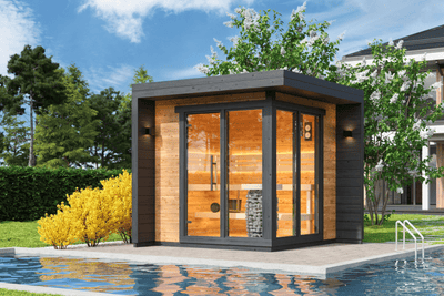 Premium Saunahaus PATIO S - Thermoholz