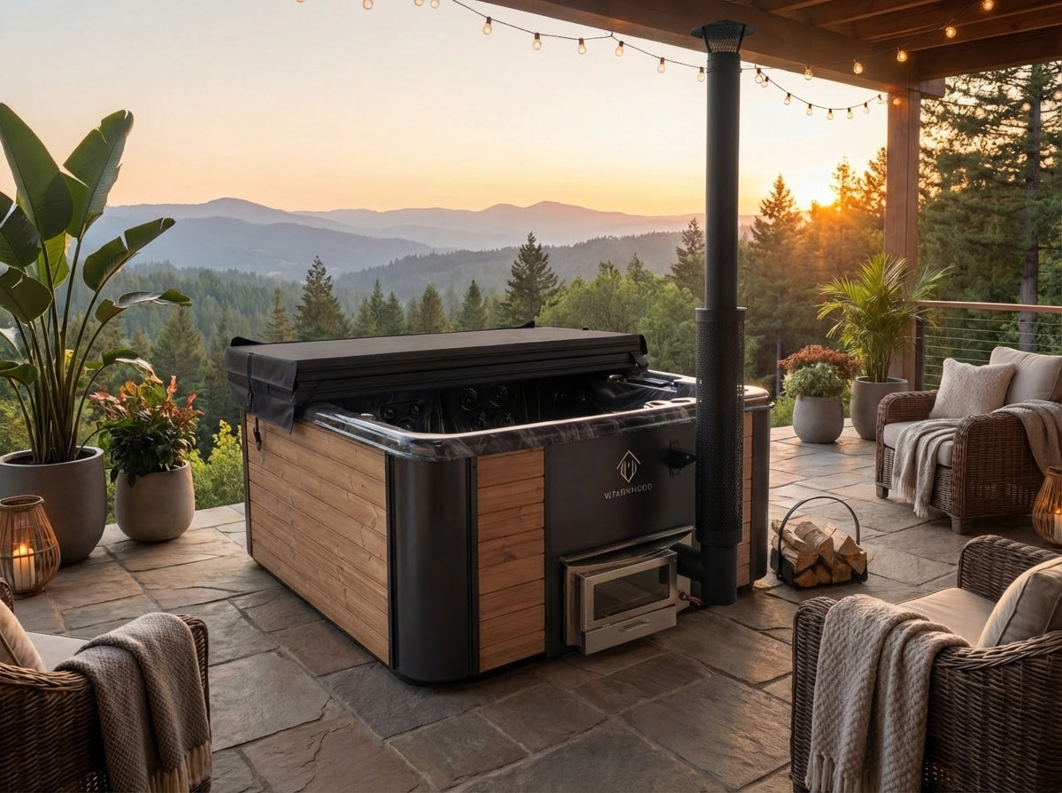 Premium Hybrid Hot tub Cosmos | Inkl. Balboa-Whirlpool-System – VITKONWOOD