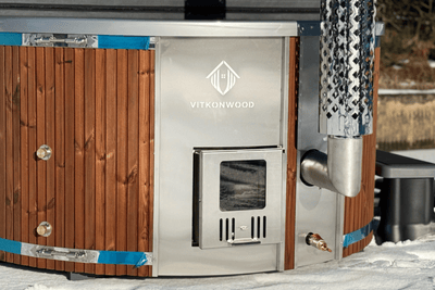 AKTIONSMODELL: Hot Tub mit integr. Holzofen | Komplettpaket BASIC-LINE TWO